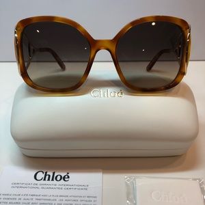 Chloe sunglasses blonde Havana crystal